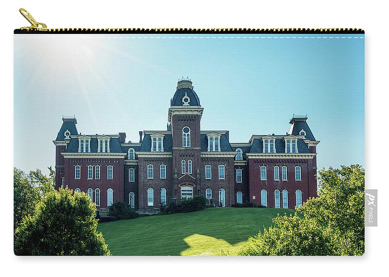 Monongalia County Zip Pouch featuring the photograph Woodburn Hall at West Virginia University in Morgantown WV #3 by Steven Heap