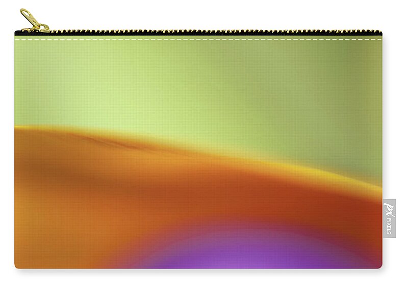 Curve Zip Pouch featuring the photograph Abstract Colored Forms And Light #36 by Ralf Hiemisch