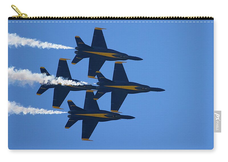 Blue Angels Nas Oceana Zip Pouch featuring the photograph Blue Angels NAS Oceana #4 by Greg Smith