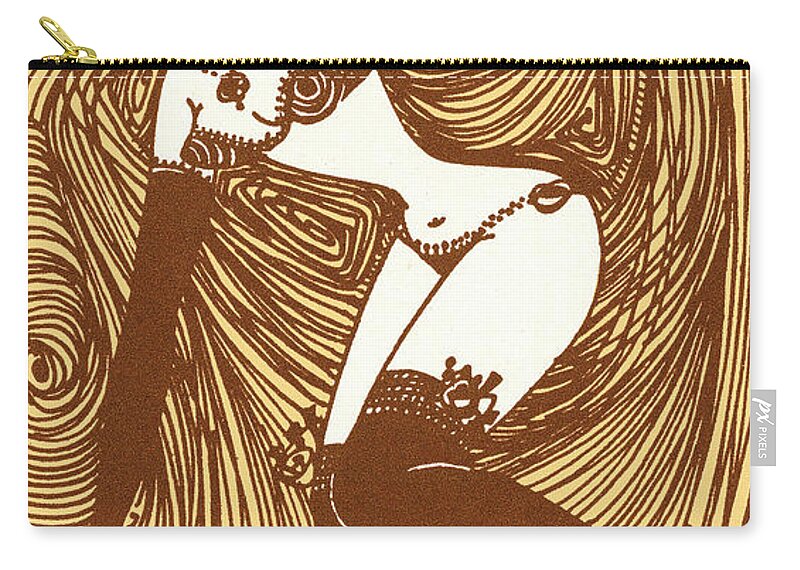 Activity Zip Pouch featuring the drawing Dancer #4 by CSA Images