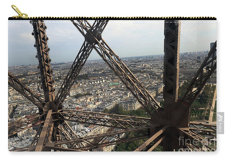 Eiffel Tower Zip Pouch featuring the photograph Eiffel Tower, Paris France #5 by Steven Spak