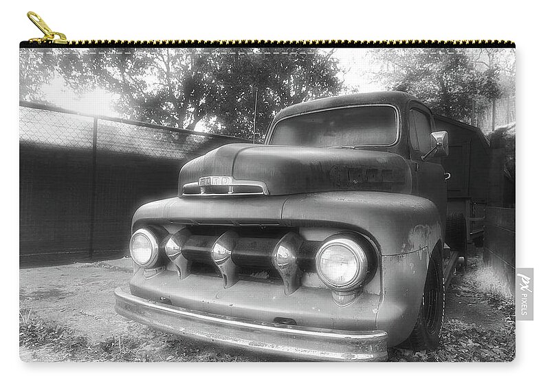51 Ford Pickup Zip Pouch featuring the photograph 51 Ford Pickup by John Parulis