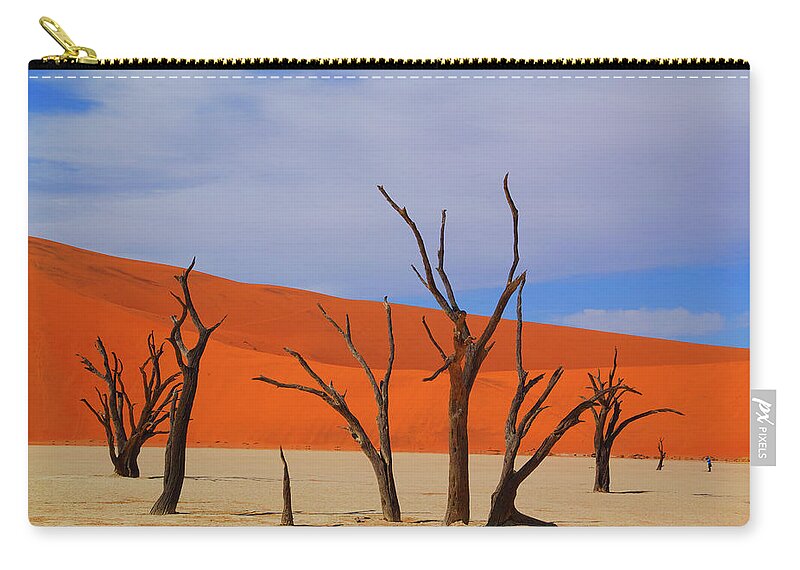 00584690 Zip Pouch featuring the photograph Dead Vlei Namib Desert #6 by Hiroya Minakuchi