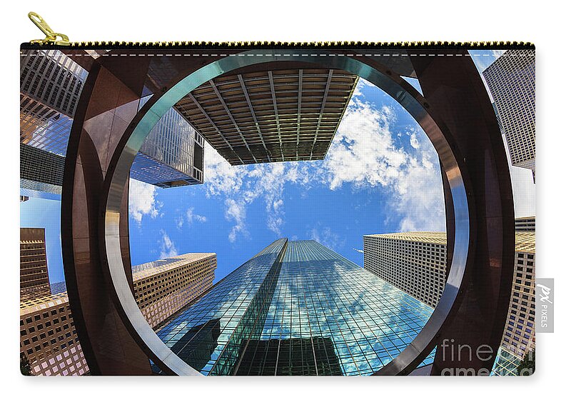 Abstract Carry-all Pouch featuring the photograph Skyscrapers by Raul Rodriguez