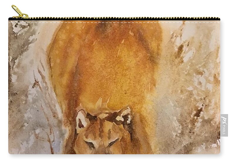 #66 2019 Carry-all Pouch featuring the painting #66 2019 by Han in Huang wong