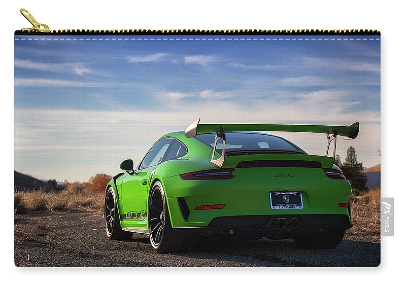Cars Zip Pouch featuring the photograph #Porsche 911 #GT3RS #Print #8 by ItzKirb Photography