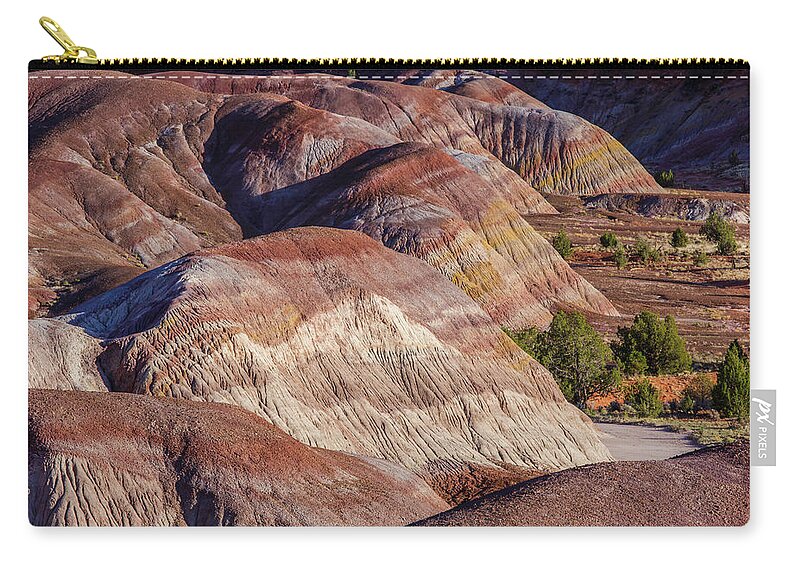 Tranquility Zip Pouch featuring the photograph Sand Stone Rock Formation In Sw Usa #8 by Gavriel Jecan