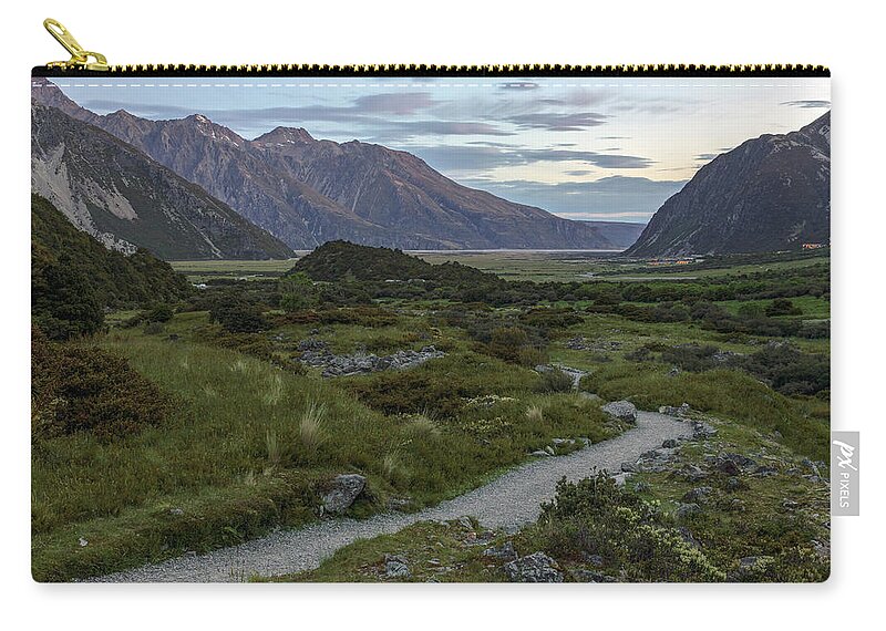 Mount Cook Zip Pouch featuring the photograph Mount Cook - New Zealand #9 by Joana Kruse