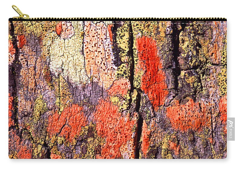 Built Structure Zip Pouch featuring the photograph Tree Bark #9 by John Foxx