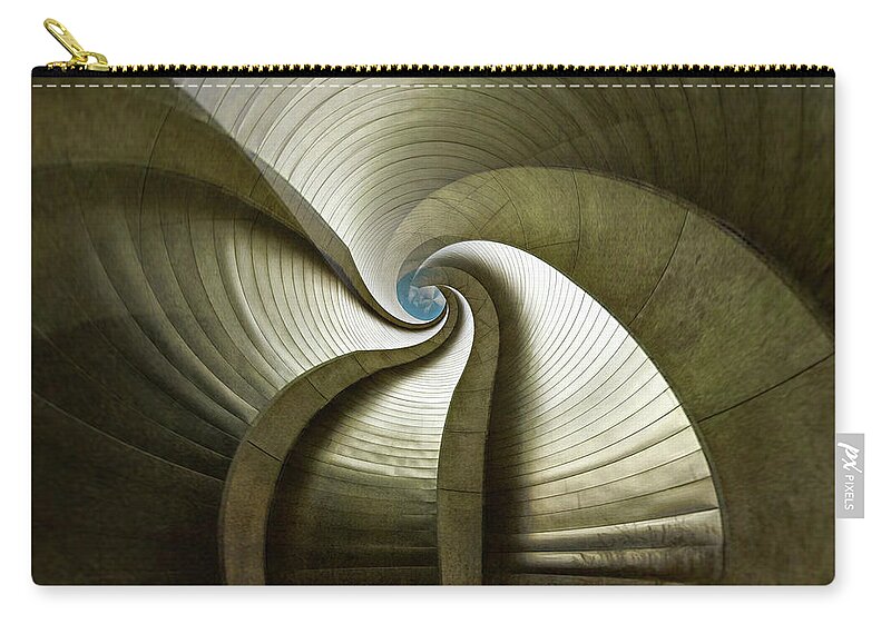 Kauffman Performing Arts Center Zip Pouch featuring the photograph Variations On Kauffman Performing Arts Center #9 by Doug Sturgess