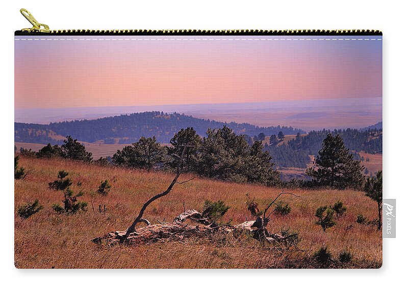 Landscape Zip Pouch featuring the photograph Autumn Day at Custer State Park South Dakota by Gerlinde Keating