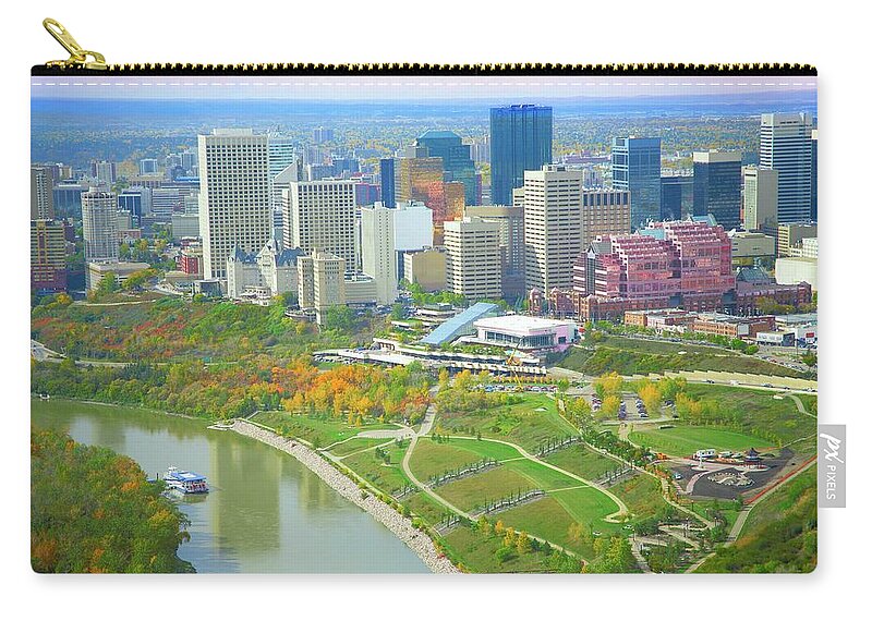 Scenics Zip Pouch featuring the photograph A Beautiful Cityscape by Design Pics