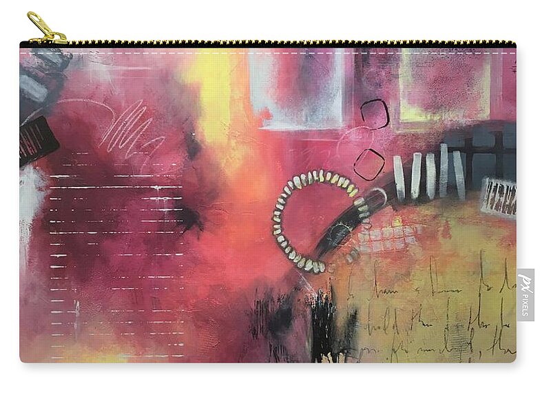 Abstract Zip Pouch featuring the painting A Dream Remembered by Vivian Mora