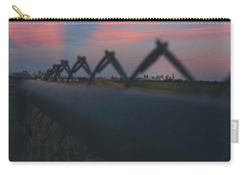 Fence Zip Pouch featuring the photograph A Fence by Peter Hull