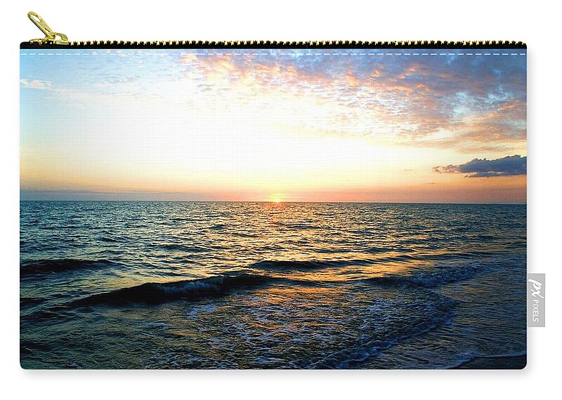 Florida Zip Pouch featuring the photograph A Little Wavy by Lindsey Floyd