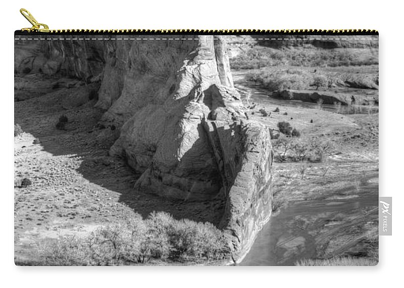 Tranquility Zip Pouch featuring the photograph A River Runs by Images Of David Costa