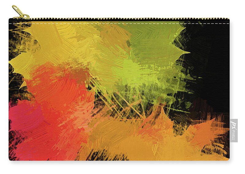 Abstract Zip Pouch featuring the painting Abstract - DWP1245124 by Dean Wittle