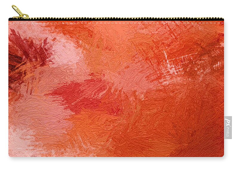 Abstract Zip Pouch featuring the painting Abstract - DWP1428737 by Dean Wittle