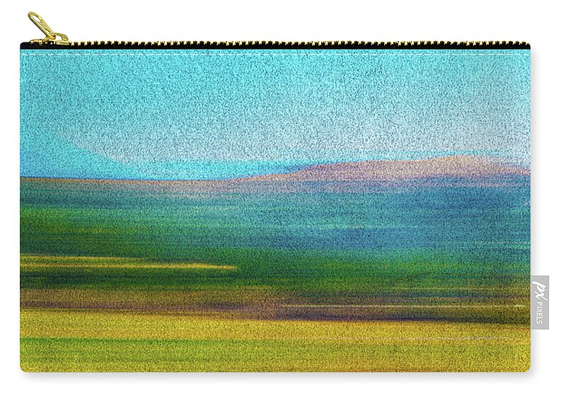 Landscape Zip Pouch featuring the photograph Abstract Landscape1 by Roseanne Jones