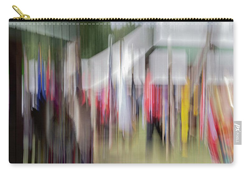 2019 Mohican Pow Wow Zip Pouch featuring the photograph Abstract of The Pow Wow 2019 by Thomas Young