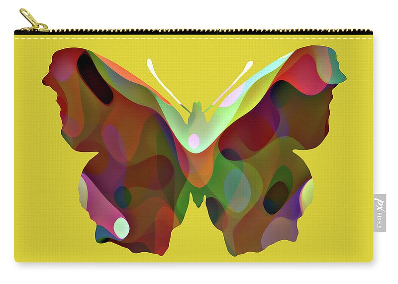Abstract Zip Pouch featuring the photograph Abstract Pattern Butterfly by Ikon Images