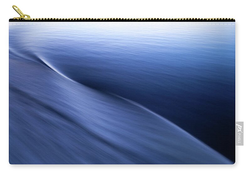 Wake Zip Pouch featuring the photograph Abstract Waves In Motion by Colin Sands