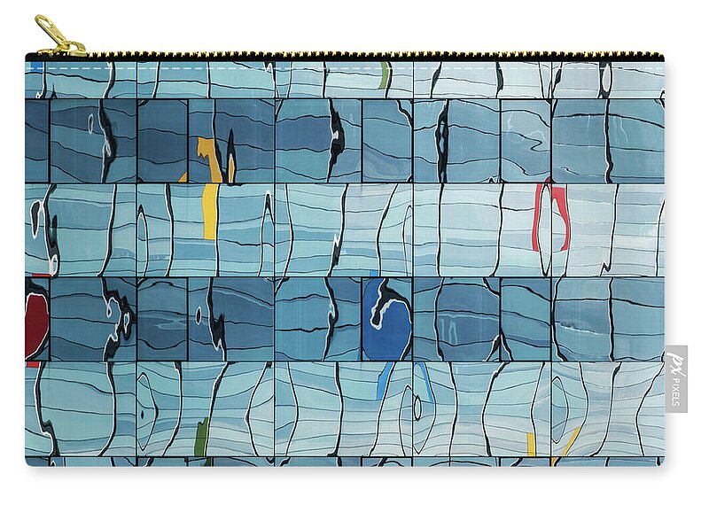Urban Zip Pouch featuring the photograph Abstritecture 20 by Stuart Allen