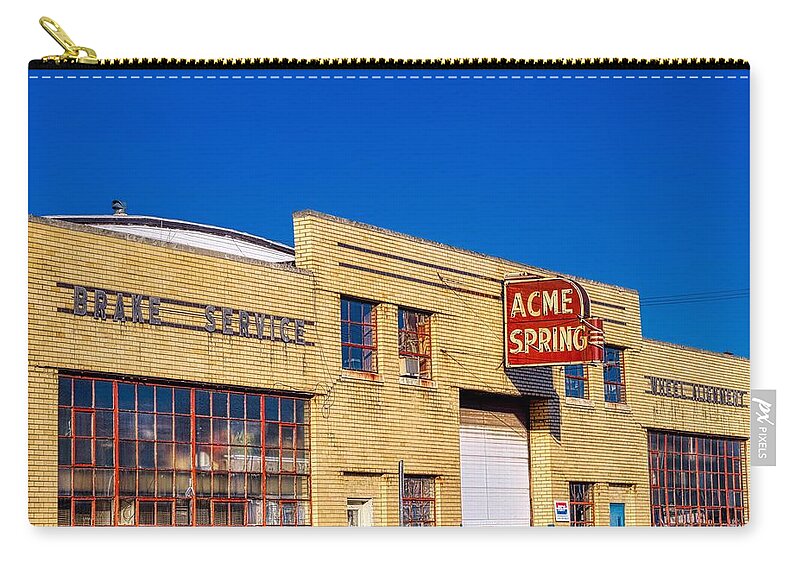  Zip Pouch featuring the photograph Acme Spring by Jack Wilson