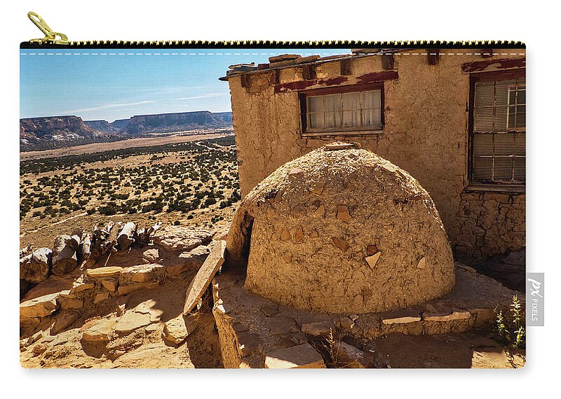 Acoma Zip Pouch featuring the photograph Acoma by Segura Shaw Photography