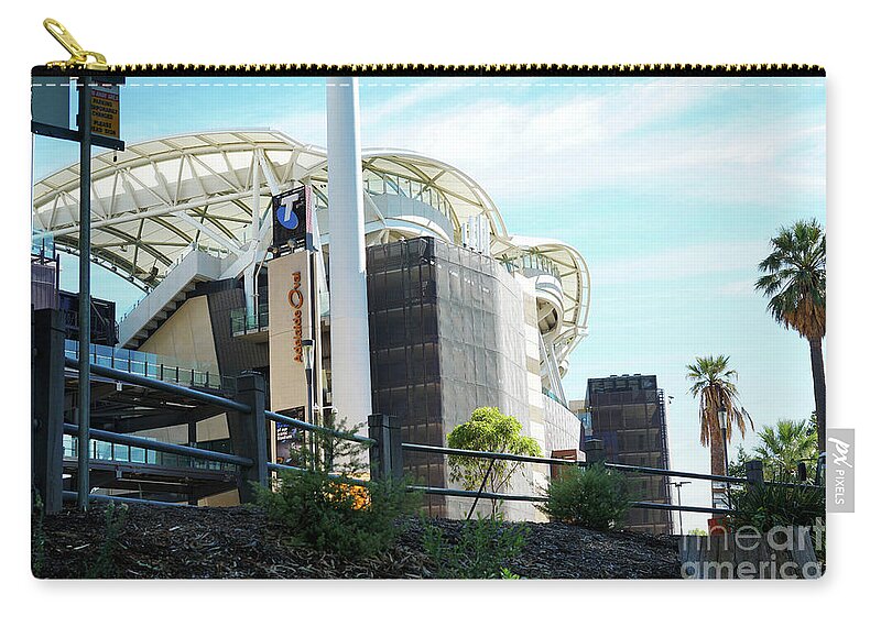 Adelaide Zip Pouch featuring the photograph Adelaide Oval Stadium, South Australia. by Milleflore Images