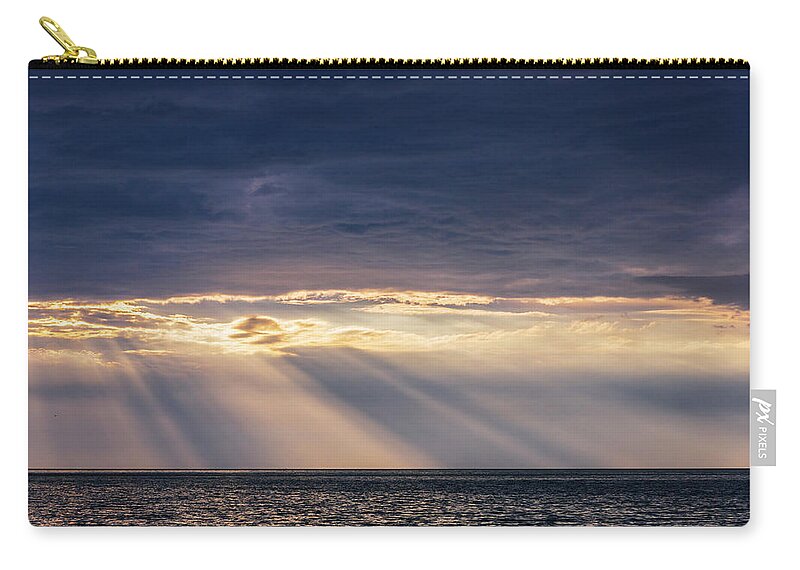 Adriatic Sea Zip Pouch featuring the photograph Adriatic Sea After The Storm by Matjaz Slanic