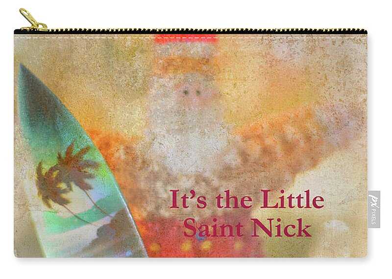 Santa Zip Pouch featuring the photograph Advent December 4 2017 by Jolynn Reed