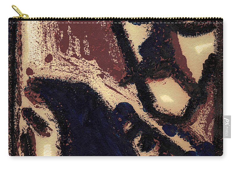 Barber Zip Pouch featuring the painting After Mikhail Larionov Oil Painting 2 by Edgeworth Johnstone