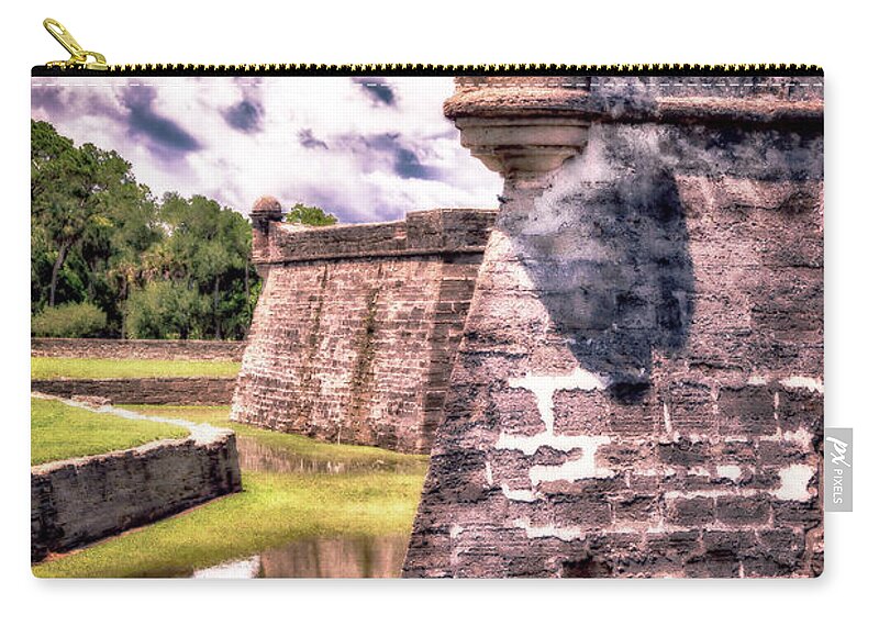 St. Augustine Zip Pouch featuring the photograph After the Rains by Joseph Desiderio