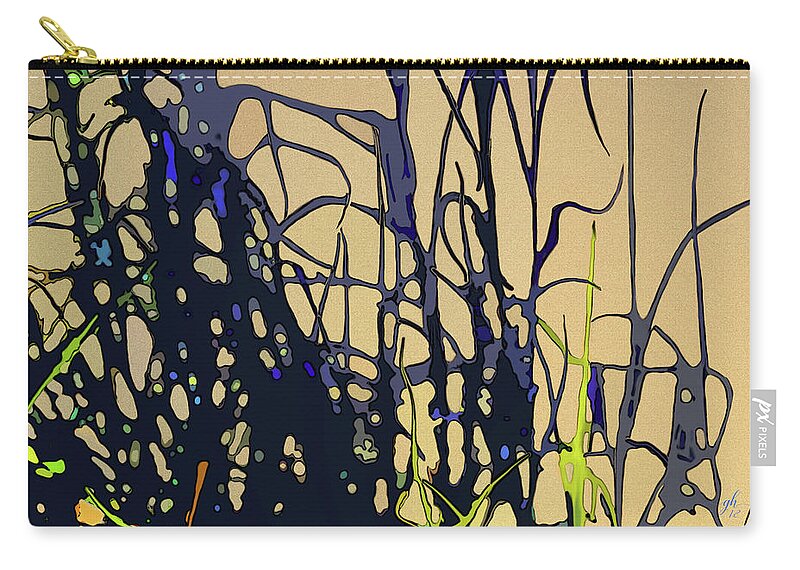Seagrass Carry-all Pouch featuring the digital art Afternoon Shadows by Gina Harrison