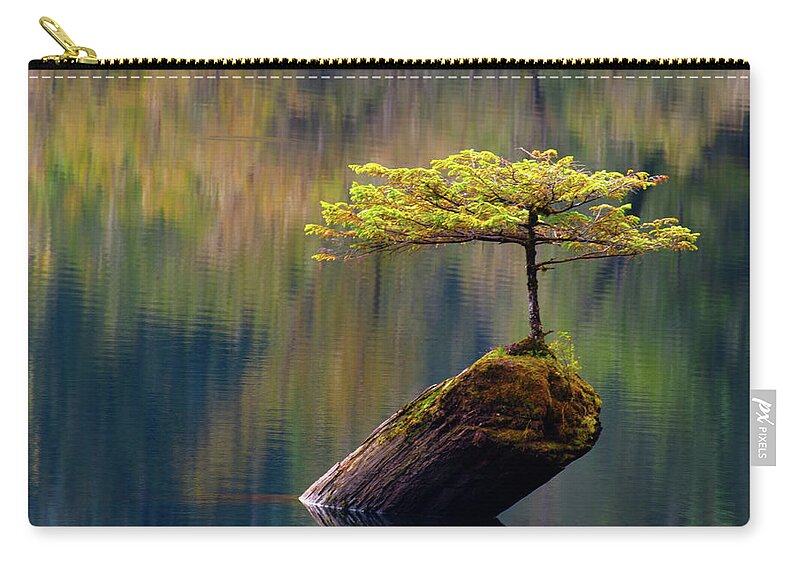 Victoria Island Zip Pouch featuring the photograph Against All Odds by Lynn Midford Photography