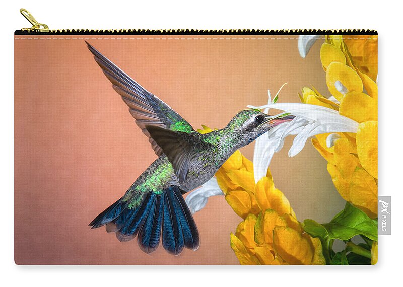 Hummingbird Zip Pouch featuring the photograph Ahhh.... Nectar by Lisa Manifold