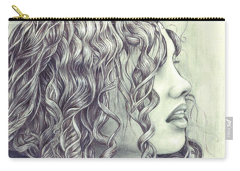 Pen And Pencil Zip Pouch featuring the painting Air by Jeremy Robinson