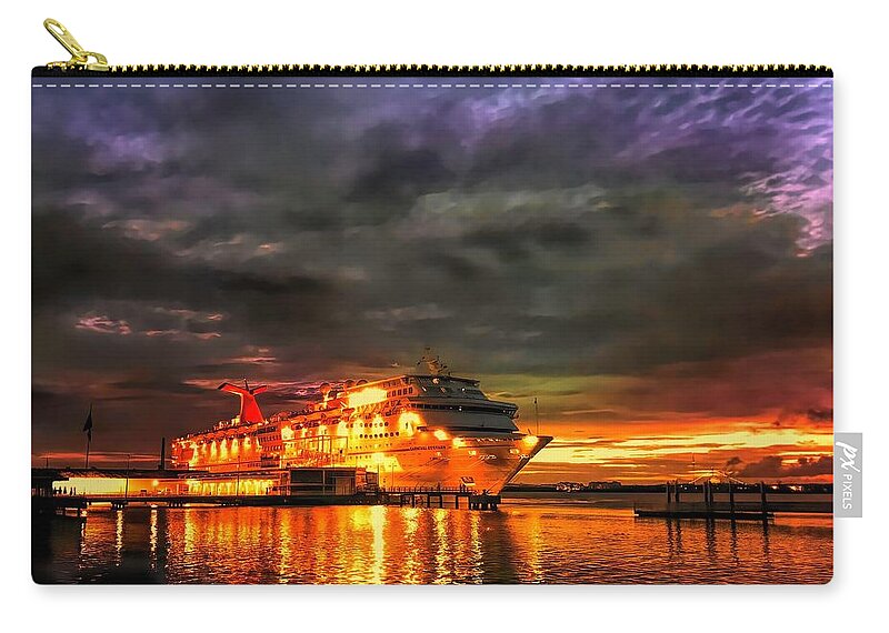  Carry-all Pouch featuring the photograph All Aboard by Jack Wilson