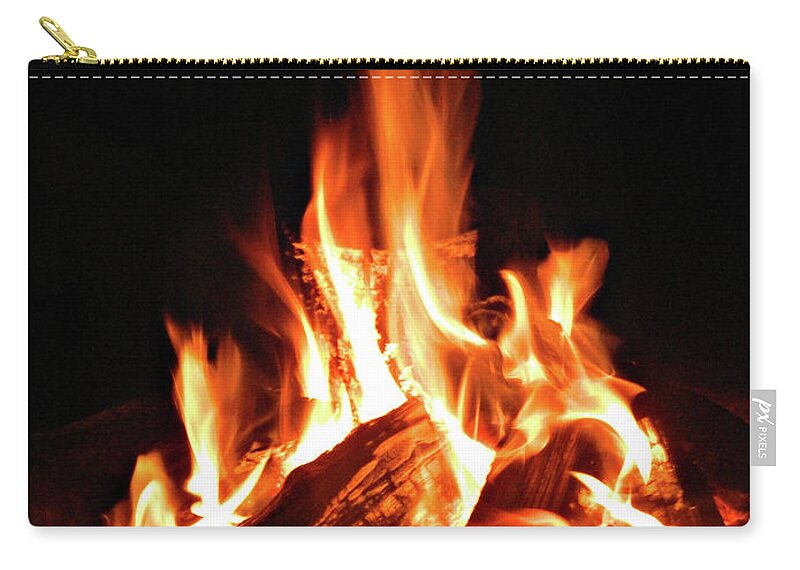 All Fired Up Zip Pouch featuring the photograph All Fired Up 9 by Cyryn Fyrcyd
