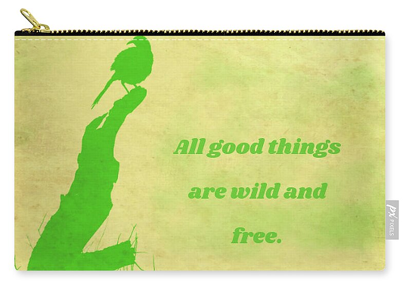 Adage Zip Pouch featuring the photograph All Good Things by Judy Kennedy
