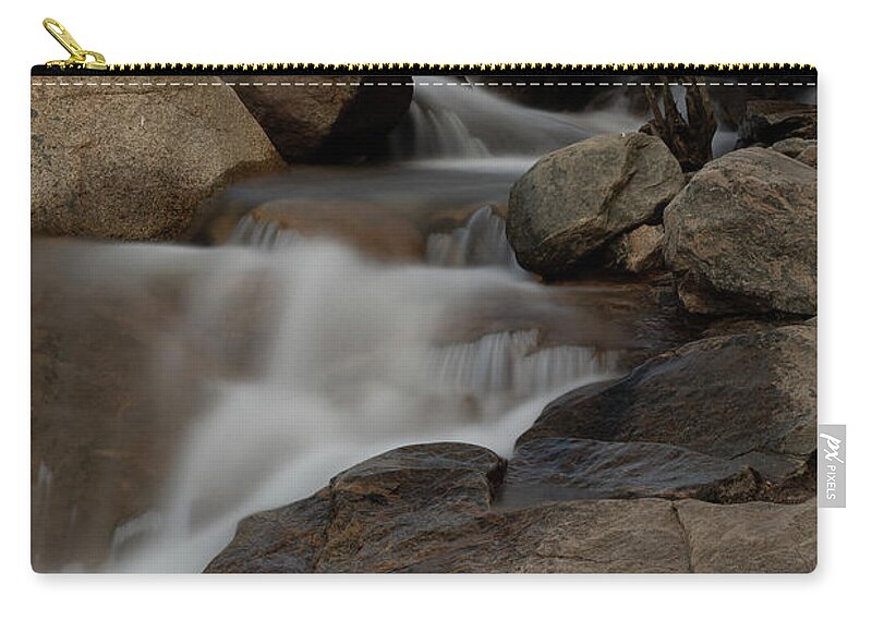 Alluvial Zip Pouch featuring the photograph Alluvial Fan Rocky Mountain national park by Gary Langley