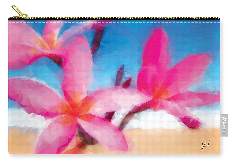 Aloha Carry-all Pouch featuring the painting Aloha by Vart Studio