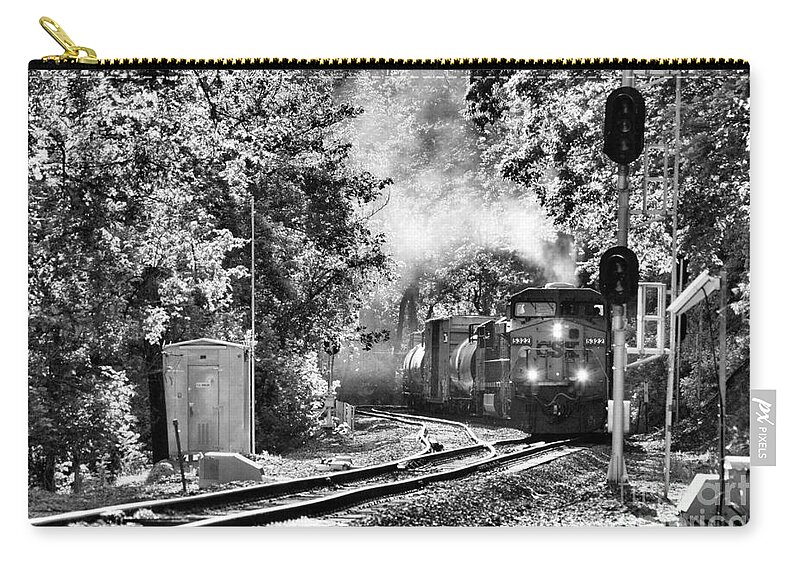 Csx Carry-all Pouch featuring the photograph Along the Old Main - No.14 - Our Turn by Steve Ember