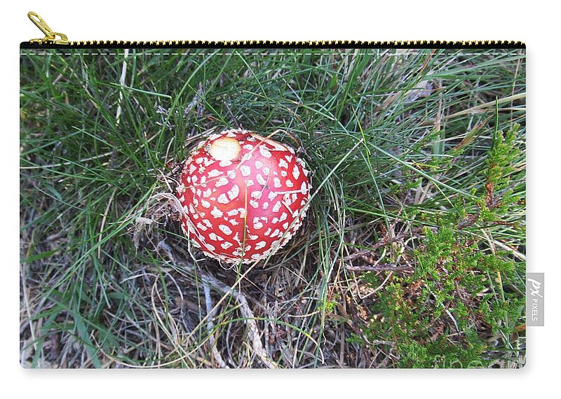 France Zip Pouch featuring the photograph Amanita muscaria by Chani Demuijlder