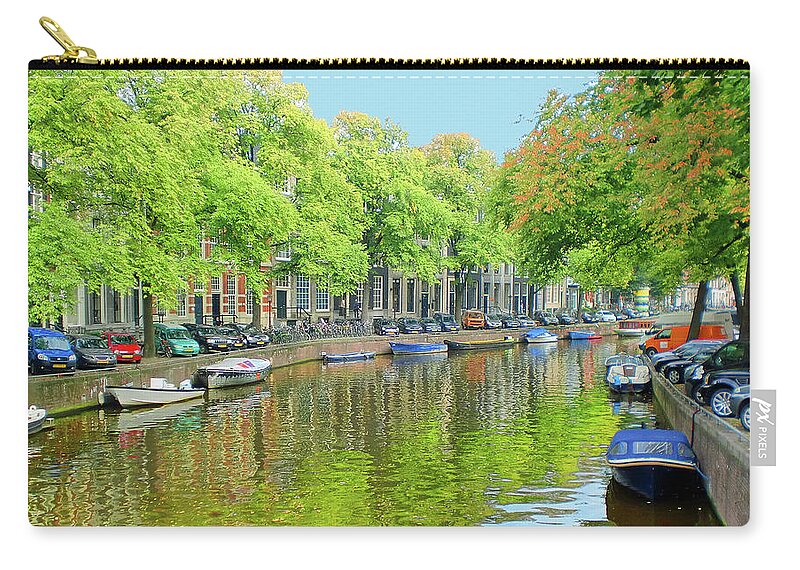 Travel Zip Pouch featuring the photograph Amsterdam by Sylvan Rogers