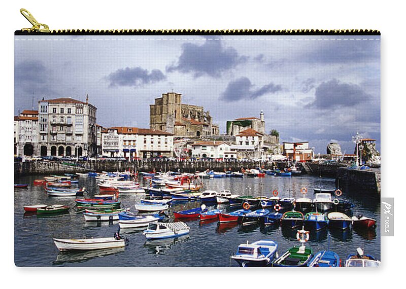 Cantabria Zip Pouch featuring the photograph An Outer Suburb Called Castro Urdiales by Oliver Strewe