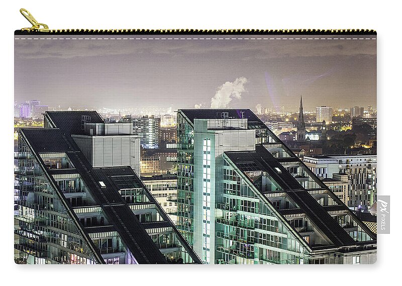 Tranquility Zip Pouch featuring the photograph Apartment Buildings by Mark Lovatt