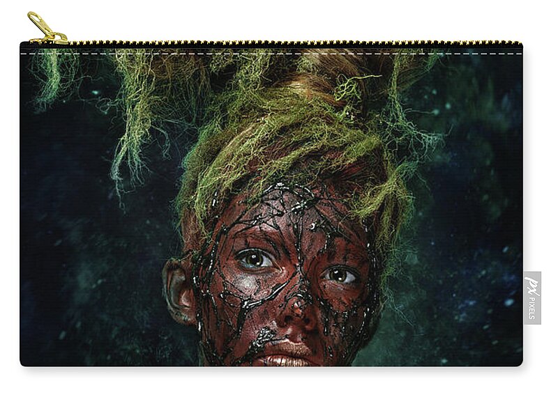 Russian Artists New Wave Zip Pouch featuring the photograph Arbor Mundi #1 by Ivan Kovalev