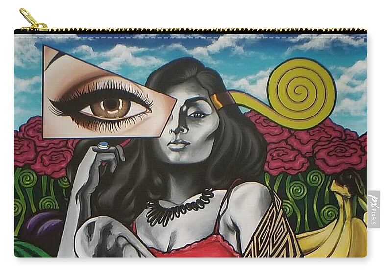  Zip Pouch featuring the painting Arcadia by Bryon Stewart